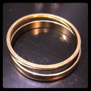 Monet vintage gold  bangles